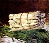 Eduard Manet Famous Paintings - A Bunch Of Asparagus